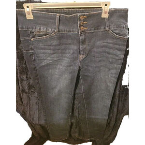 Simple Society Womens High Rise Ankle Skinny Jeans Juniors Size 17/33 Blue NWT